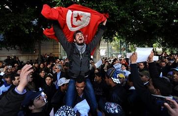 Tunis, fevrier 2011 - photo (lexpress.fr)