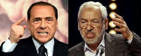 Silvio Berlusconi & Rached Ghannouchi