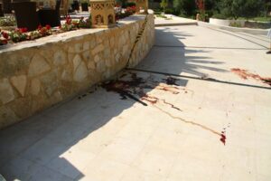 Le sang d'une des victimes de l'attentat de Sousse | Photo : Khaled Nasraoui