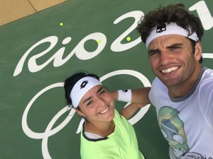 Ons Jabeur et Malek Jaziri à Rio / Crédit : Page FB, Ons Jabeur