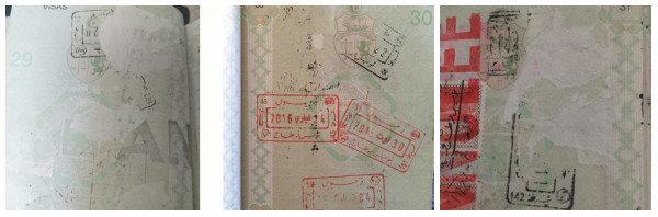 Timbres fiscux arrachés