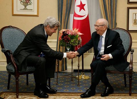 John Kerry et Béji Caid Essebsi