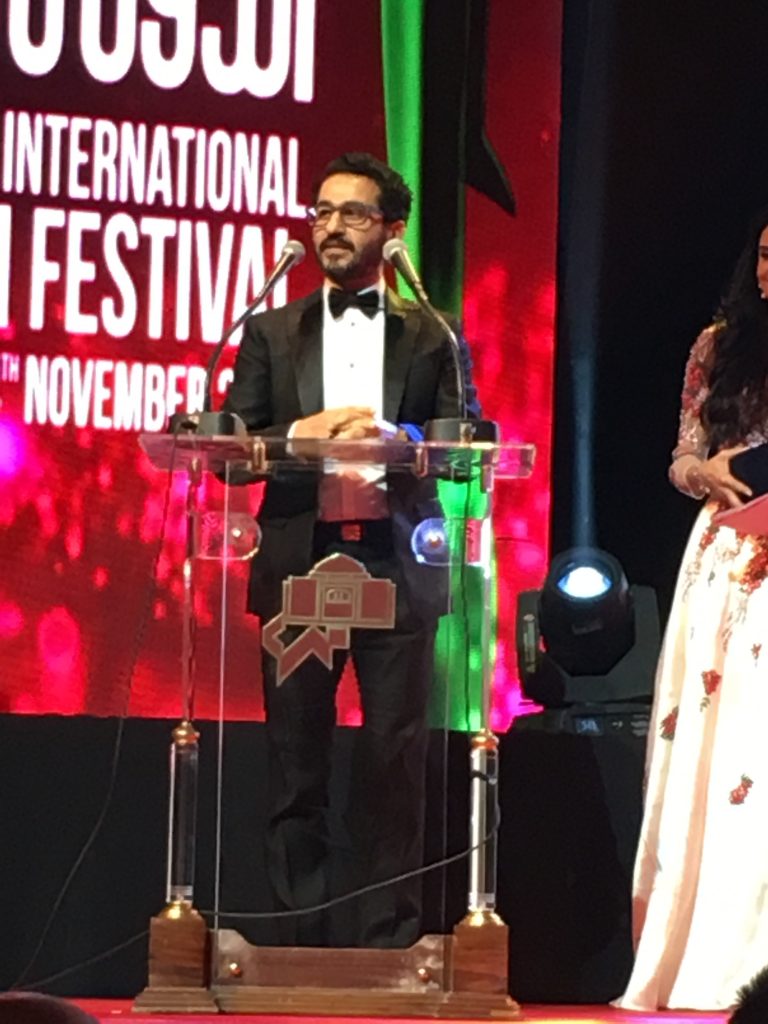 Ahmed Helmi, auquel a été décerné le Prix Faten Hamama.