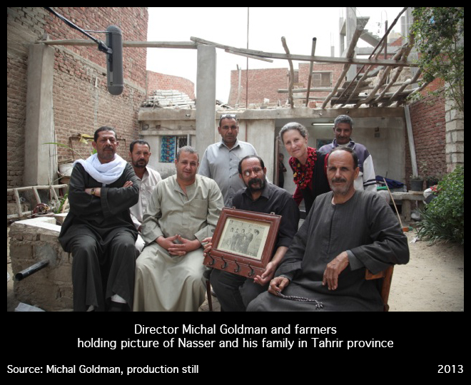 Michal Goldman avec la famille de Nasser