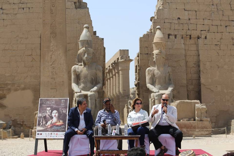 Laff 2016 - Danny Glover's press conference in the temple of Amon.