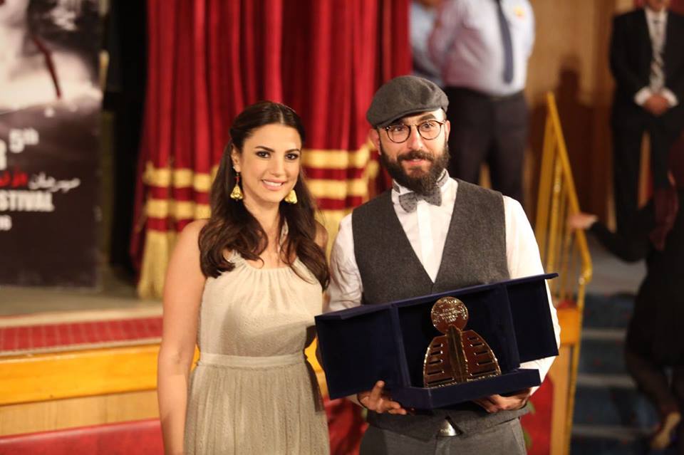 Laff 2016 - Jamil Najjar receives the Le Grand Prix du Nile for the best fictional short film for his film Ghassra