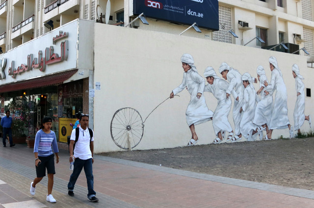 Graffiti du Lituanien Ernest Zacharevic ( photo - Nezar Balout/AFP)