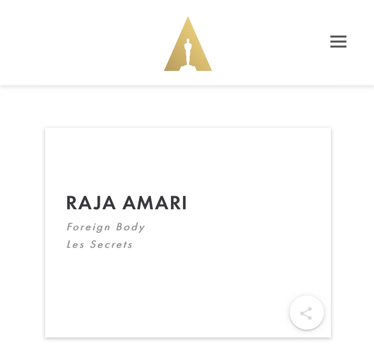 Raja Amari, élue membre de The Academy