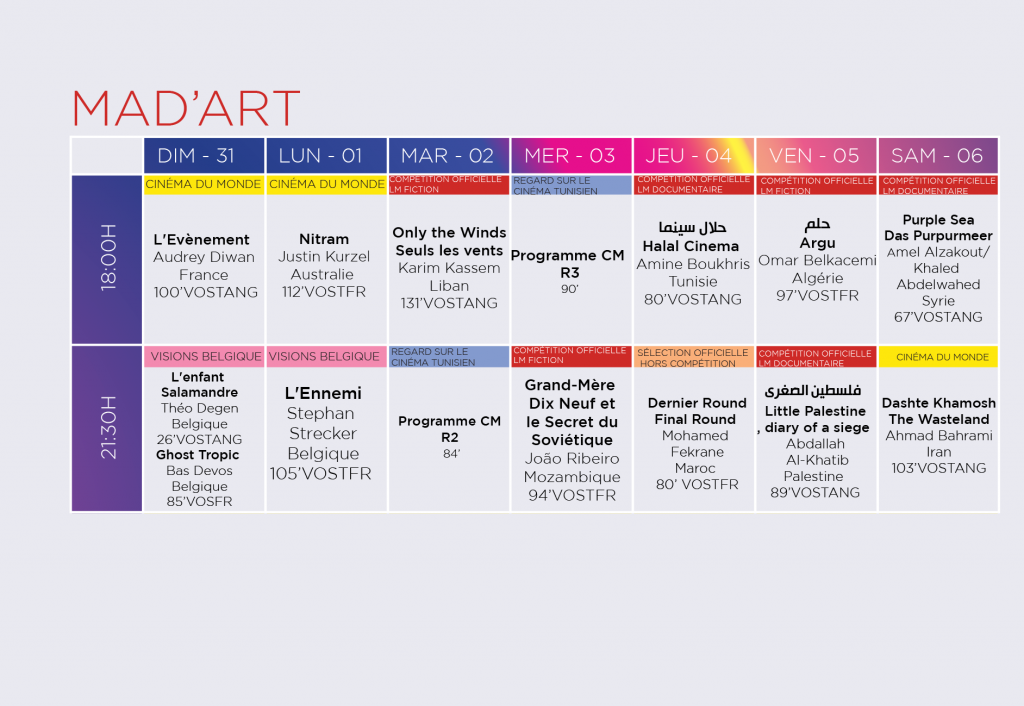 Programme JCC 2021 