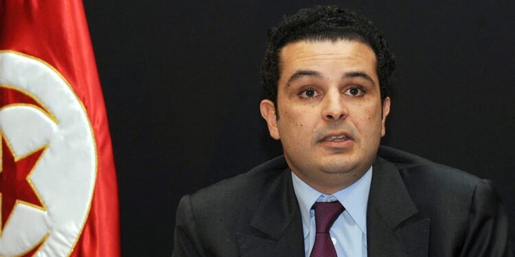 Orange Tunisia's President Marwan Ben Mabrouk answers to journalists during a press cenference on May 4, 2010 in Tunis. Lombard will launch France Telecom's mobile services operator and Internet Service Provider "Orange" in Tunisia today. AFP PHOTO / FETHI BELAID (Photo by FETHI BELAID / AFP)