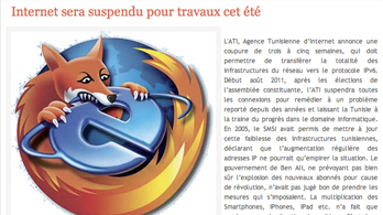 L'intox Internet sera suspendu cet été : poisson d'avril sorti en mai...