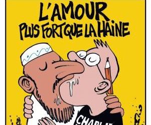 Après «Charia Hebdo», le Charlie «French Kiss» à un Musulman !