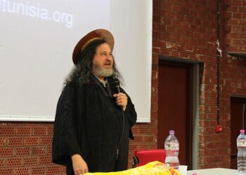 BarCamp INSAT : le show de Richard Stallman