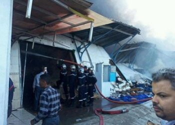 Mystérieux incendie au souk Moncef Bey