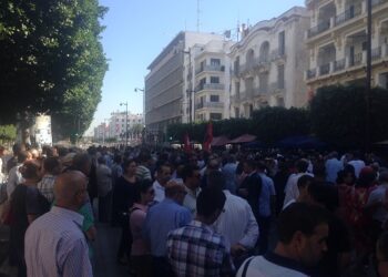 La LPR du Kram s’incruste dans la manifestation des syndicats de la police