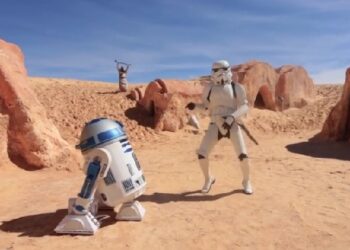 « Happy : we are from Tatooine », un hommage à Star Wars