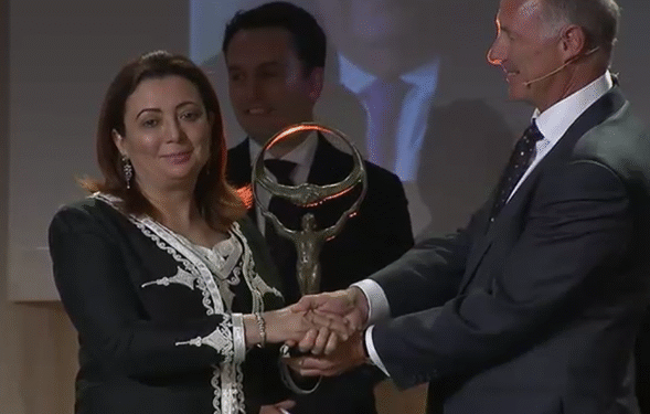 Wided Bouchamaoui reçoit "The Oslo Business for Peace Award"