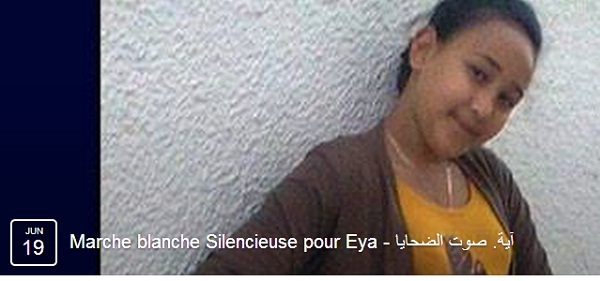 Marche blanche à la mémoire de Eya