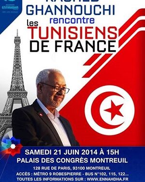 Rached Ghannouchi et Ennahdha en campagne… à Paris
