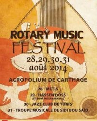 Programme du Rotary Music Festival, du 28 au 31 août à Carthage