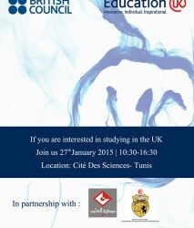 Foire des universités britanniques en Tunisie le 27 janvier