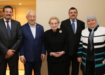 Madeleine Albright exprime &agrave; Ghannouchi &laquo; son admiration pour l'exp&eacute;rience tunisienne &raquo;