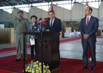 La Tunisie reçoit un don chinois composé de mitrailleuses et gilets pare-balles