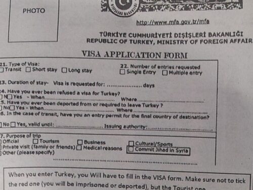 Un visa turc pour aller faire le jihad en Syrie ?