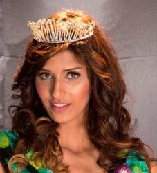 Miss Tunisie 2013 pr&eacute;sente la m&eacute;t&eacute;o sur la cha&icirc;ne nationale