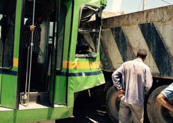 Une semi-remorque se fait emboutir par un m&eacute;tro &agrave; la Manouba