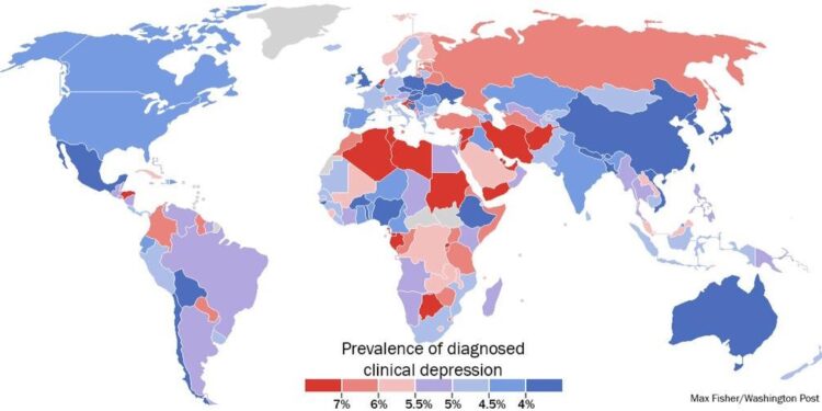 L’Afrique du Nord et le Moyen-Orient souffrent des taux les plus élevés de dépression dans le monde
