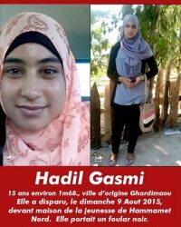 Avis de recherche : Hadil Gasmi, 15 ans, disparue &agrave; Hammamet