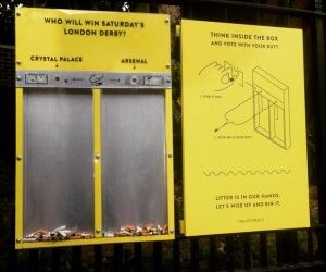 Mégots de cigarettes en outils de sondage!