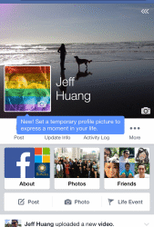 Facebook offre la possibilité de changer sa photo de profil temporairement