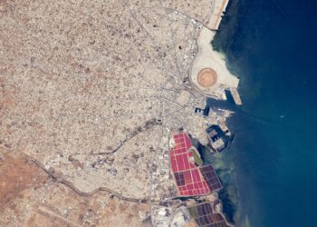 Le port de Sfax vu de l'espace, onzi&egrave;me plus beau clich&eacute; de la NASA