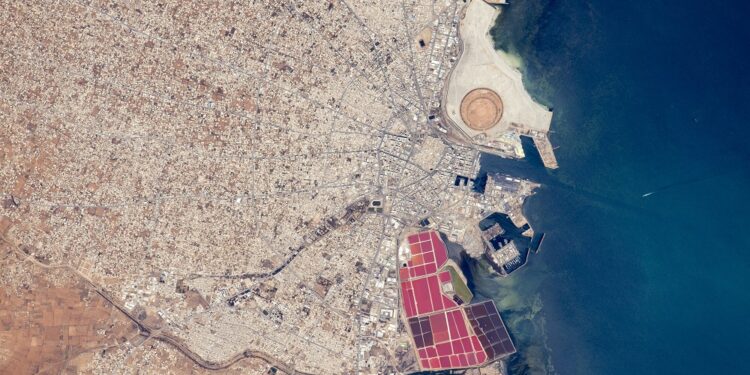 Le port de Sfax vu de l'espace, onzième plus beau cliché de la NASA