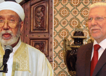 Othman Battikh mufti de la R&eacute;publique ; Taieb Baccouche secr&eacute;taire g&eacute;n&eacute;ral de l'UMA