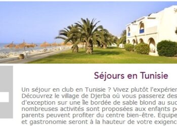 Tourisme : Club Med de retour en Tunisie &agrave; partir de juin 2016