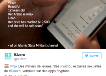 "Vierge et propre", une fillette de 12 ans mise en vente par Daech à 12.500 dollars
