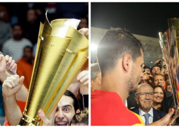Présenté comme new-look, le trophée de la Coupe existe depuis 2005 !
