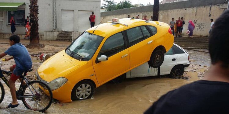 Le Grand-Tunis submerg&eacute; suite &agrave; des intemp&eacute;ries brusques (photos)