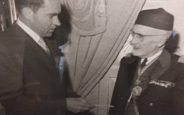 Une photo rare : Lamine Bey et Richard Nixon