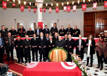 Beji Ca&iuml;d Essebsi comm&eacute;more le 64&egrave;me anniversaire de l'assassinat de Farhat Hached (vid&eacute;o)