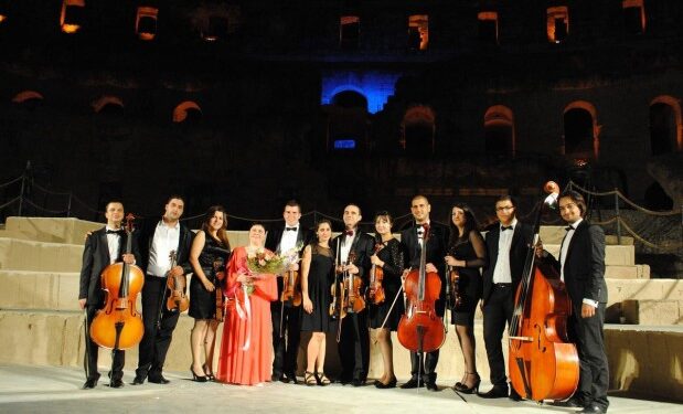Andreea et Bogdan pour le concert de Noël à La Goulette