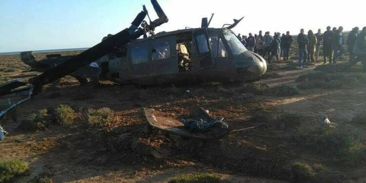 Sfax : Deux blessés dans l’atterrissage forcé d’un hélicoptère militaire