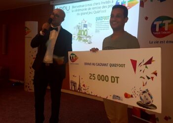 Remise des Prix du jeu TT Quiz Foot avec un jackpot de 25 mille dinars !