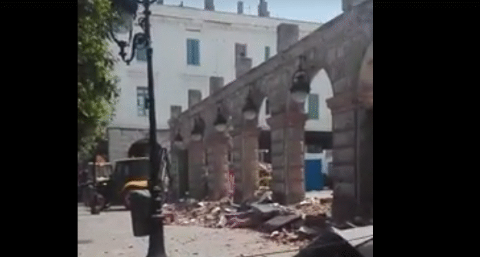 Tunis : Omar Mansour s'attaque à une construction du Magasin Général (vidéo)