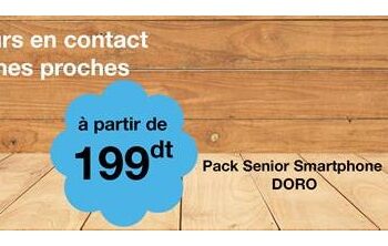 Orange Tunisie : Le Smartphone des seniors, Doro 8031, à partir de 199 dinars