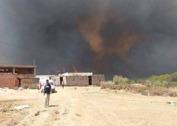 Enorme incendie &agrave; Sejnane : Evacuation des habitants de Douar Bou&acirc;ouaj Soualmia