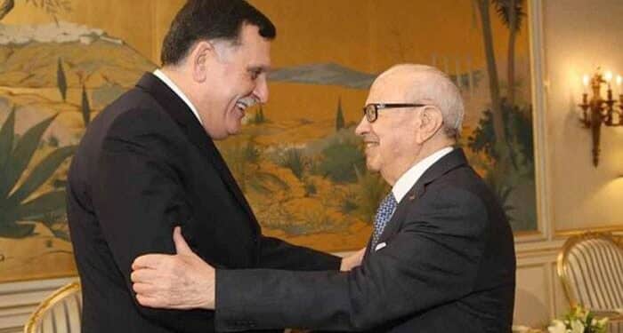 Fayez El Sarraj rencontre B&eacute;ji Ca&iuml;d Essebsi